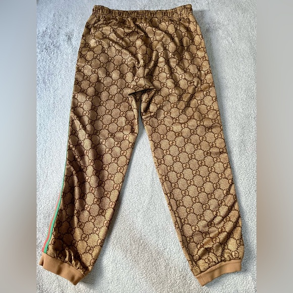 Gucci GG Monogram Web Technical Jersey Jogging Pants Unisex - Picture 6 of 8